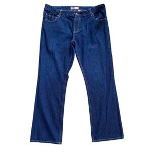 Vintage Old Navy Womens Blue Jeans Distressed Back Pockets Dark Wash Size 13 Y2K